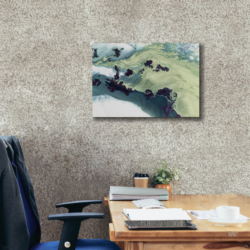  «Untuched Estuarys» par Petra Meikle de Vlas, art mural sur toile, 26 po x 18 po