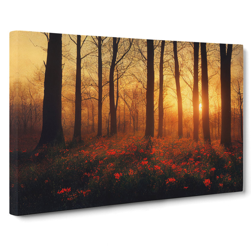 Spring Forest Sunrise Vol.2 - Wrapped Canvas