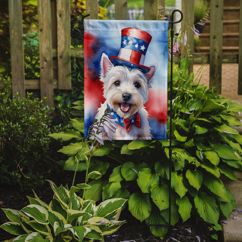 Drapeau patriotique du jardin américain, Westie