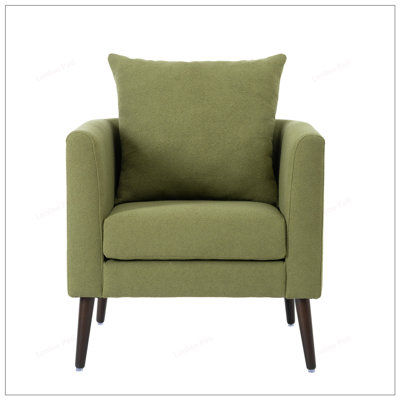 Accent Chair with Wood Legs and soft cushion