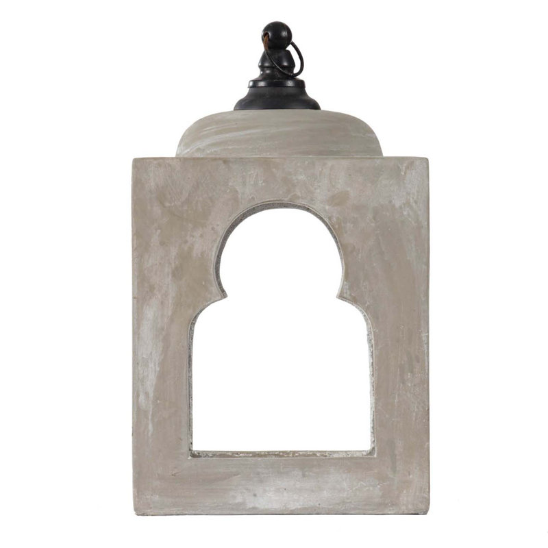 Feazell Tabletop Lantern, 15.6" H x 9.1" W x 9.1" D