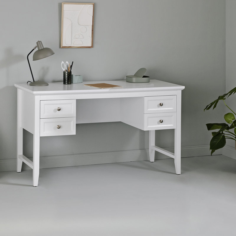 Dunnom Writing Desk, White