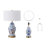 Alekya Ceramic Table Lamp with USB Ports & Type C