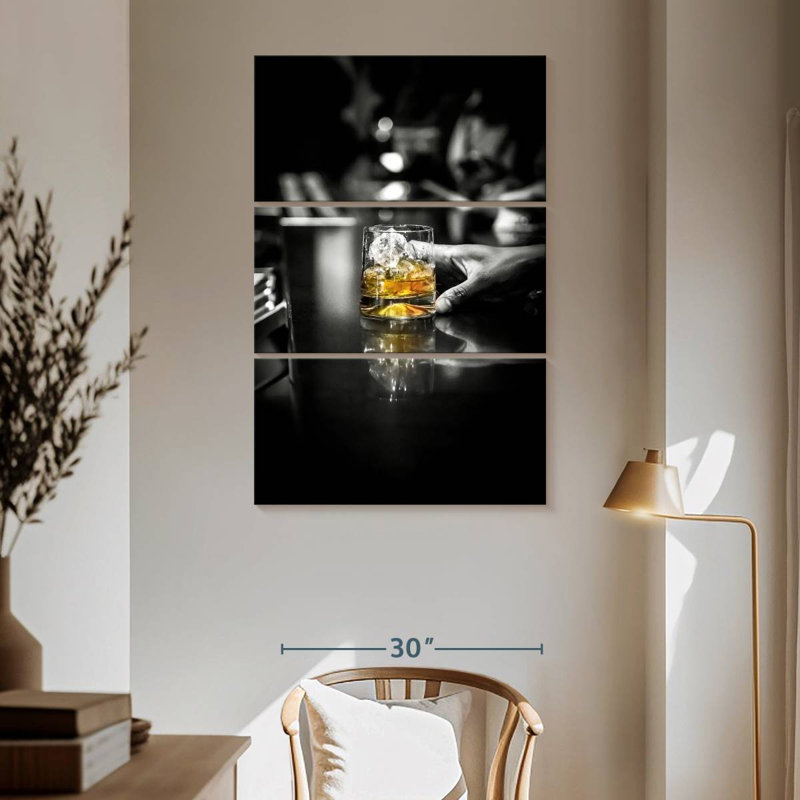 Yarlin Whiskey Bar Drink, 65" H x 42" W