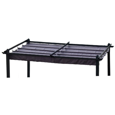 10X10 Ft Pergola Canopy Replacement Top - Blocking , Weather , Easy Assemble, Gray Outdoor Resistance, Water-Repellent, Simple Installation,