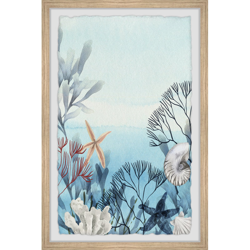 Live Deep - Single Picture Frame Print, 45cm H x 38cm W x 3.81cm D