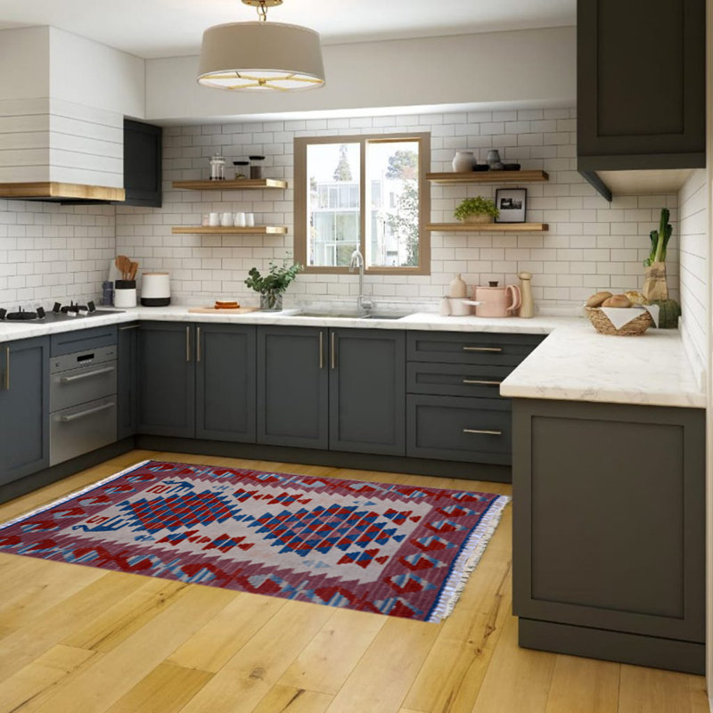 Butte Rectangle 70 cm x 110 cm Geometric Hand Woven Kilim