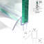 Ensemble de joint de porte de douche pour verre de 3/8 po: balai de fond en polycarbonate ultra transparent de 36 po + deux joints latéraux de 80 po (ensemble de 3 pièces)-122652907