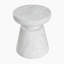 Table d'appoint d'extérieur en travertin Ponti, blanc-651184071