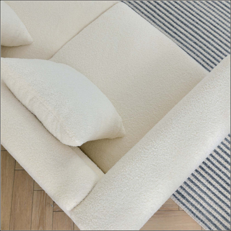 Canapé modulaire surdimensionné à 2 places, canapé modulaire à assise profonde en tissu Comfort