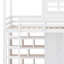 Lit mezzanine avec garde-robe, tablettes de rangement