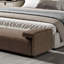 Banc rembourré moderne en cuir pour chambre à coucher-101548563-101548564