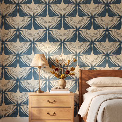 Feather Flock Self-Adhesive Wallpaper Roll