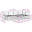 245cm Wide Patio Sectional Set