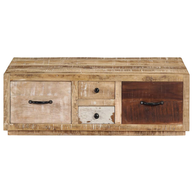Rosia Solid + Manufactured Wood Frame Single Coffee Table with Storage