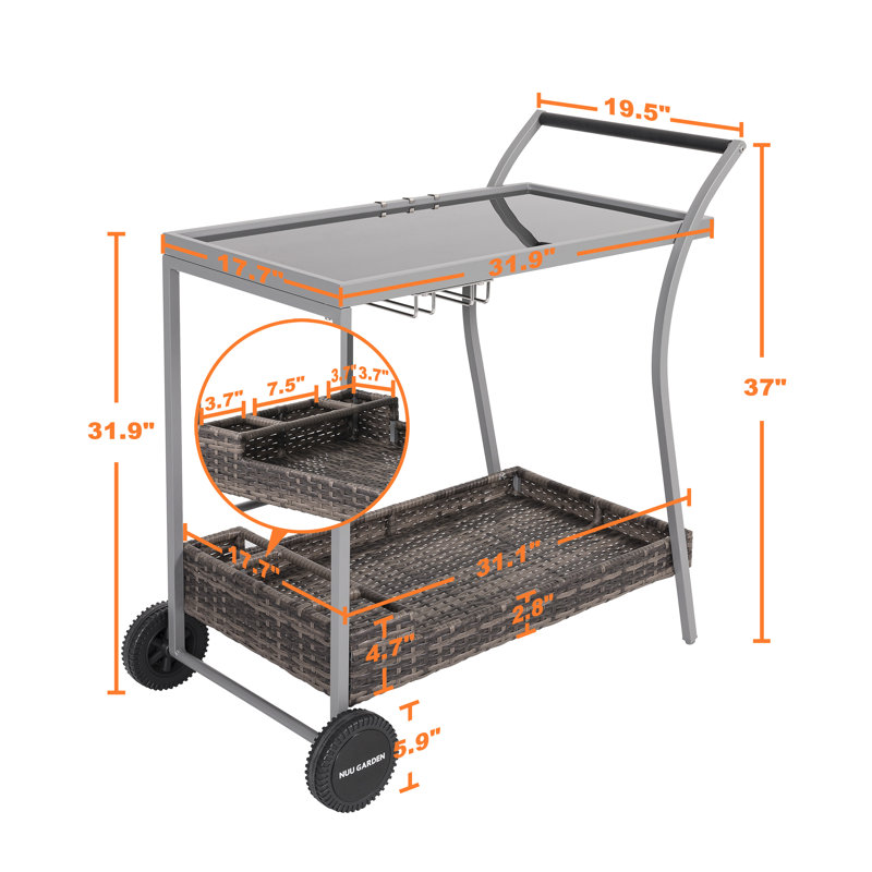 Metal Bar Cart