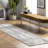 Deedra Modern Abstract Power Loom Performance Gray/White Rug-1677566766