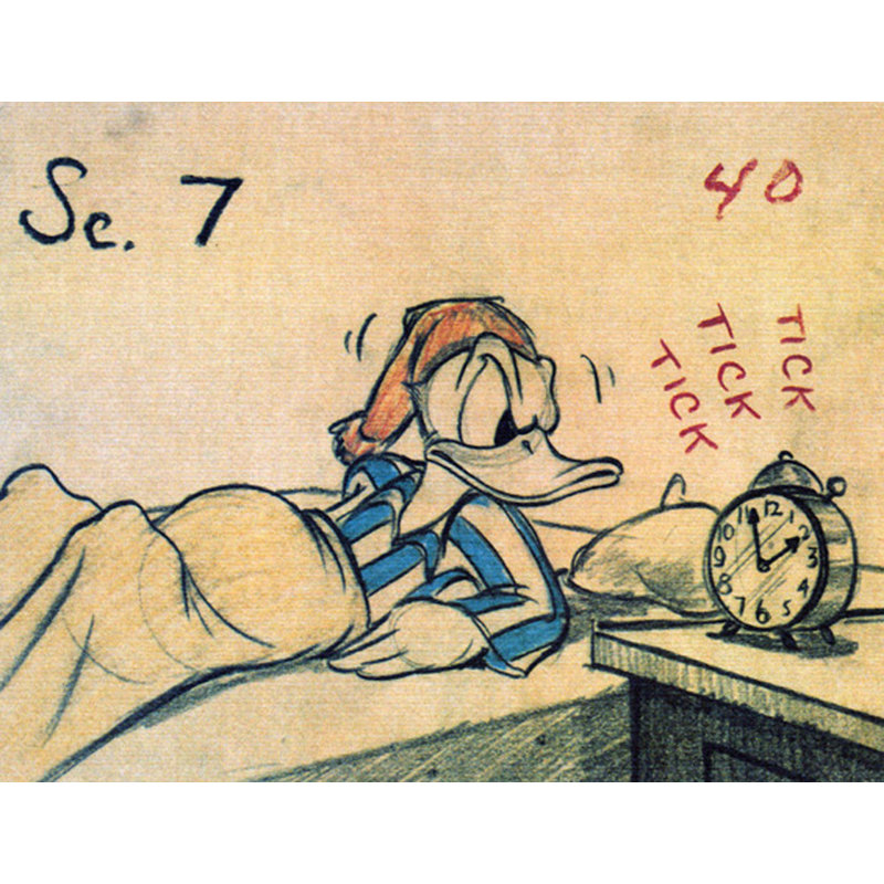 Tôt au lit, 1941, H 18 po x l 24 po
