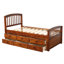 Lit plateforme simple avec rangement en bois massif et 6 tiroirs-931530518