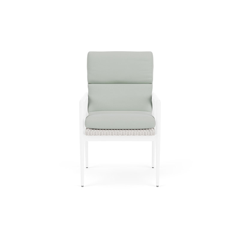 Cascade Outdoor Dining Armchair, Callen Celadon, White