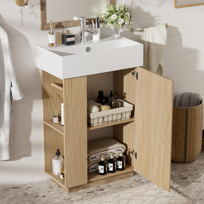 Meuble-lavabo de 22 po avec lavabo en céramique