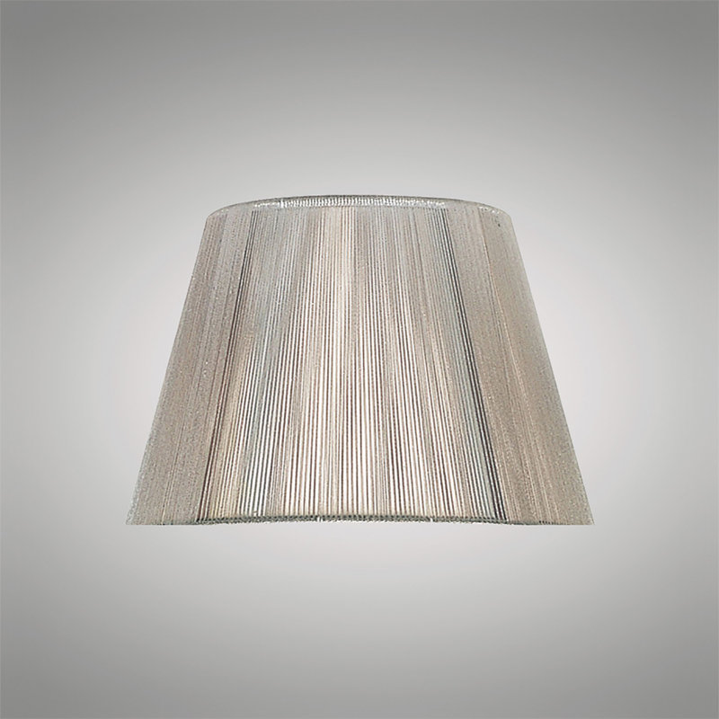 20cm H Linen Empire Lamp Shade ( Clip On ), Silver Grey