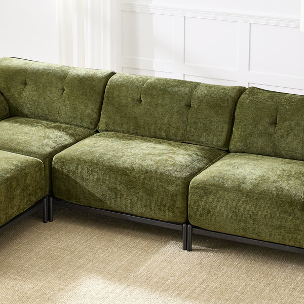 Ebern Designs Chenille Upholstered Armless Chair - Wayfair Canada