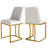 17.875'' H Modern Velvet Upholstered Dining Chair With Gold Metal Frame,-756360398