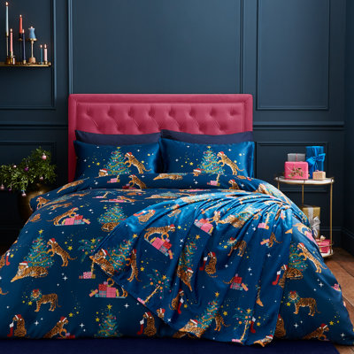 Christmas Tiger Soft Reversible Duvet Cover Set