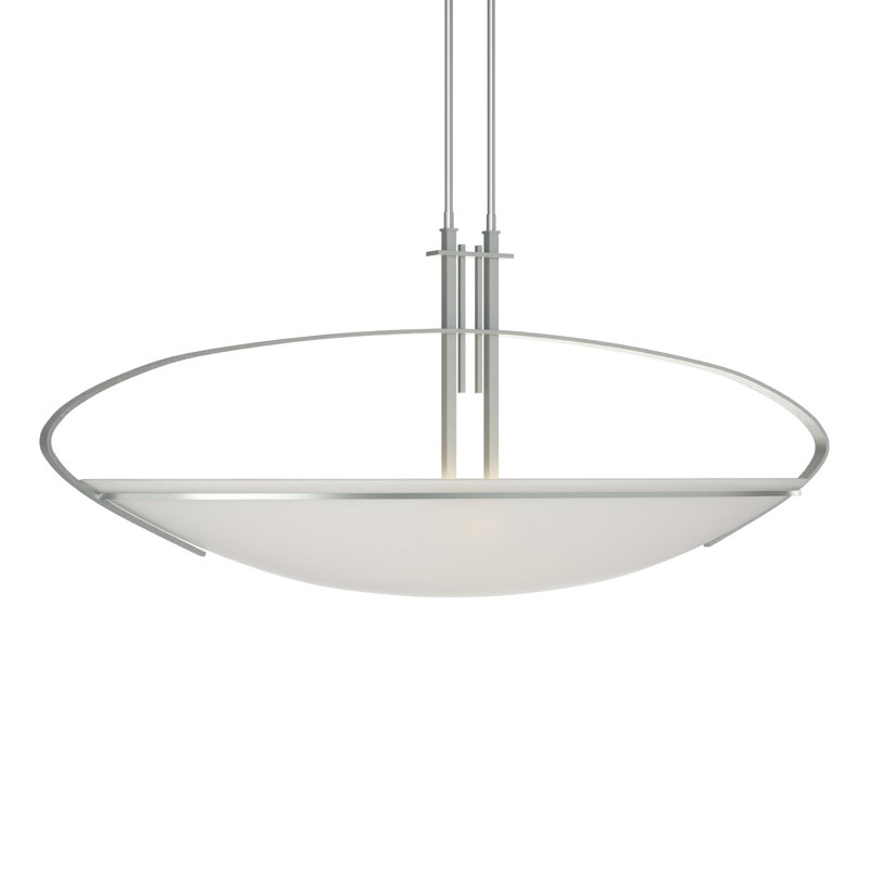 Mackintosh 2 - Light Bowl Pendant, 17.3" H x 41" W x 13.8" D, Vintage Platinum