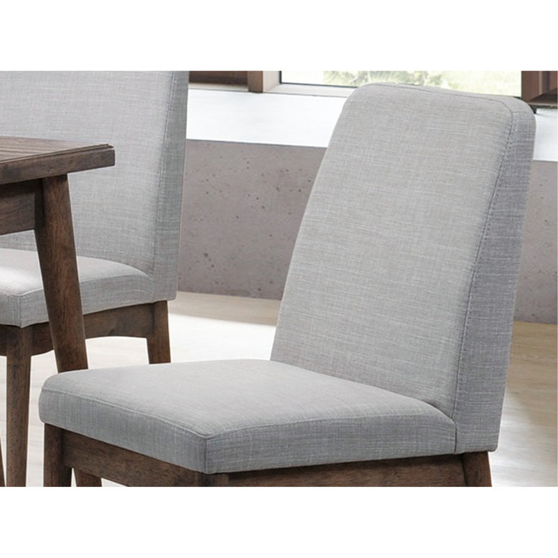 Ensemble de chaises de salle à manger de style Mid-Century, ensemble de 2 chaises rembourrées en bois massif