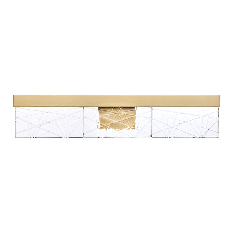 Lucus Dimmable LED Vanity Light, Aged Brass