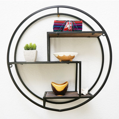 Quinten Circle Metal Accent Shelf