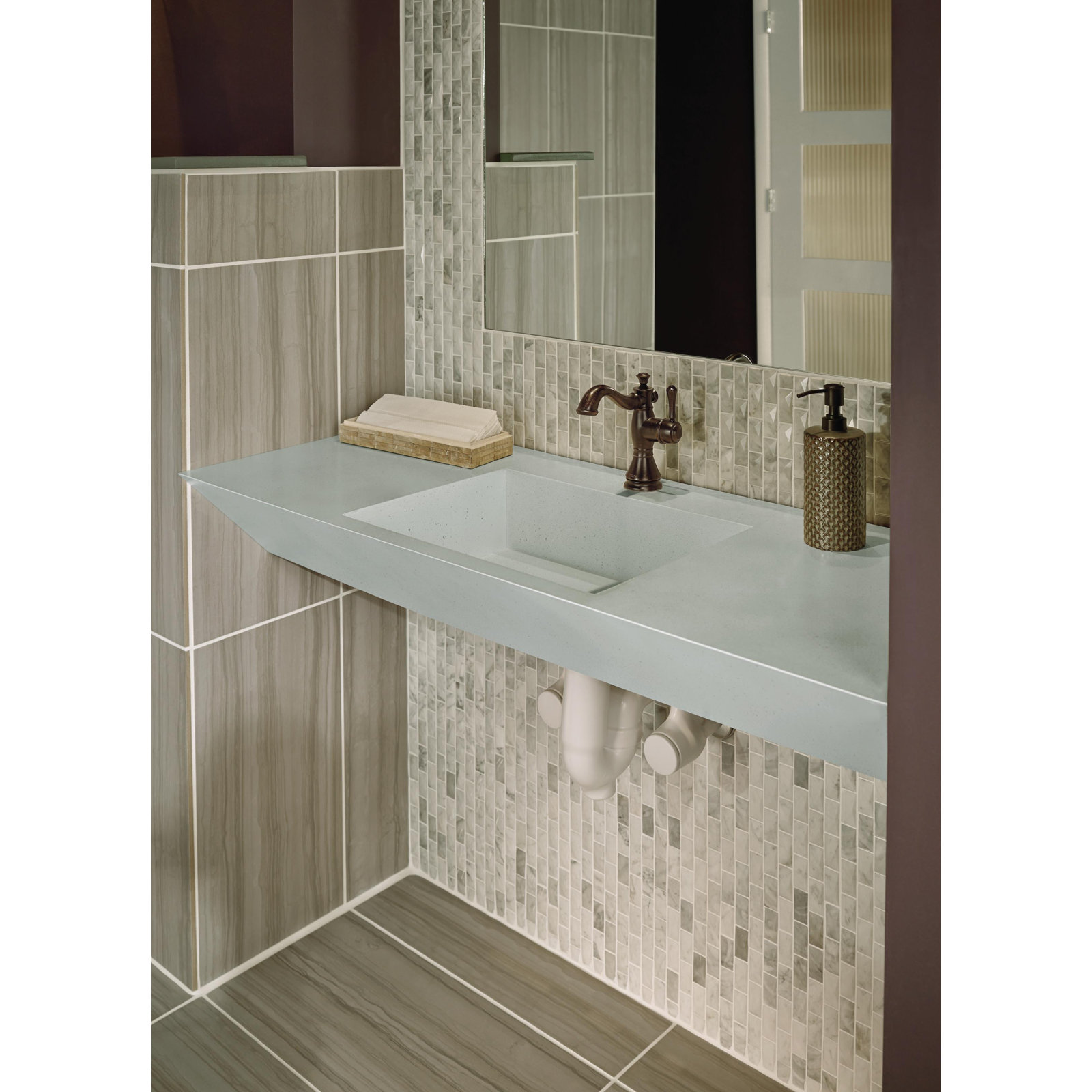 Cassidy™ Single-Hole Bathroom Faucet with Drain, Venetian Bronze
