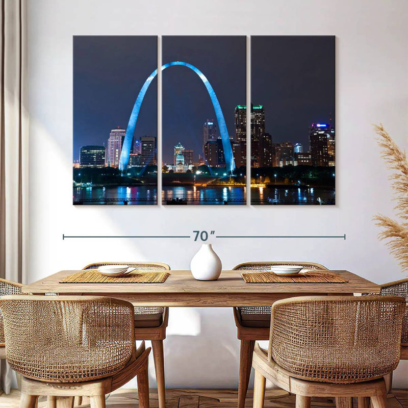 Senne St. Louis Nightscape, 20" H x 33" W