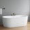 66 " L x 36 " W Freestanding and Mounting / Installation Required Soaking Acrylic Bathtub