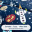 Ensemble de literie pour enfants Space Rocket-2096247008-2096247039
