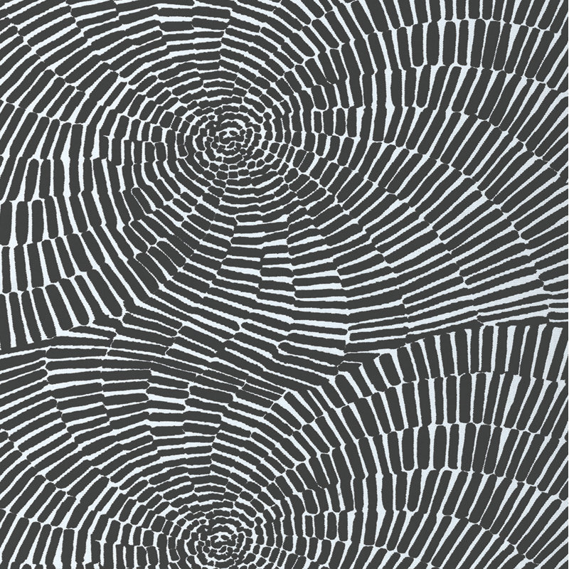 Sonriza Print Indoor/Outdoor Fabric, Black