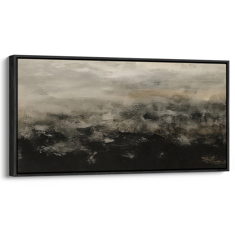 Très grand art mural rétro encadré pour art classique, H 30 po x l 60 po, Noir