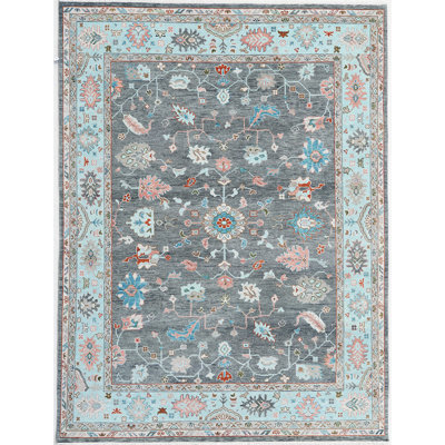 Oriental Area Rug in Gray