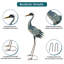 Statue d'extérieur en métal Heron