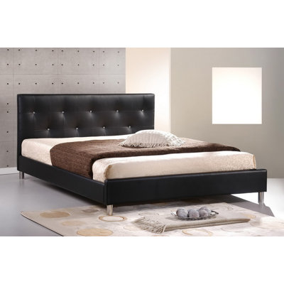 Cuomo Vegan Leather Platform Bed