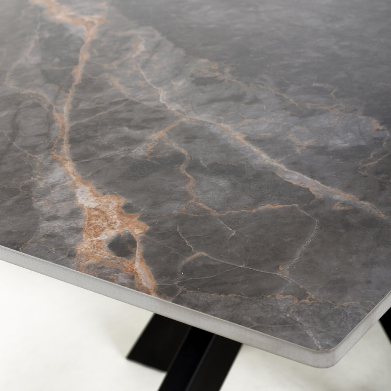 Tokyo Medium 1.6m Ceramic Dining Table, Grey