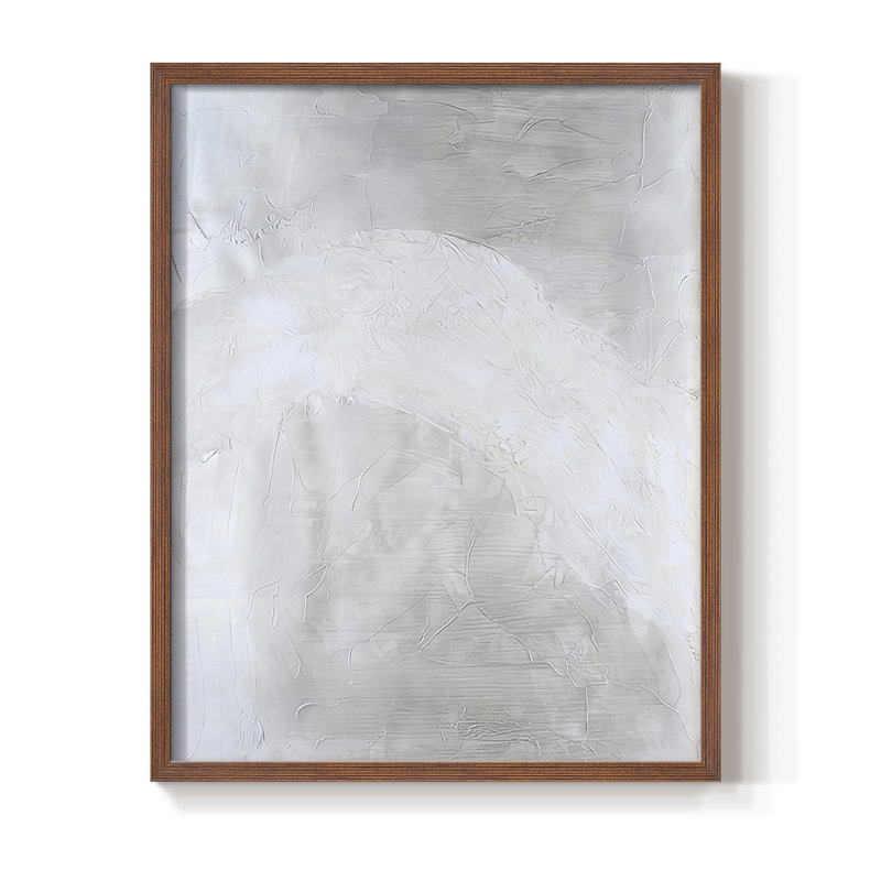 Impression encadrée Snowdrift III - bois massif, H 21 po x l 17 po, Noyer