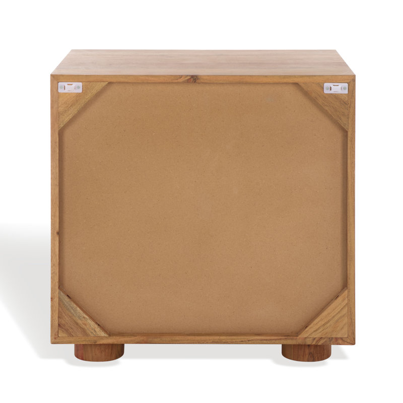 Lesliette 3 Drawer Wood Nightstand