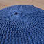 Pouf rond en coton Bordeaux