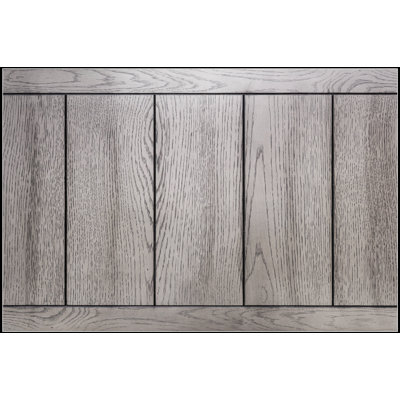 Antique White and Grey Counter Height Dining Table with Extendable Leaves and Under-Table Storage, Solid Wood Construction