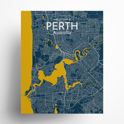 «Perth City Map», impression