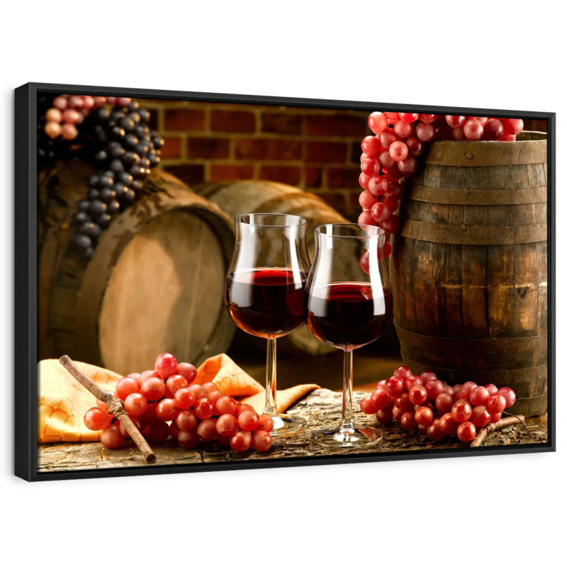 " Romantic Wine Wall Art ", 25" H x 37" W
