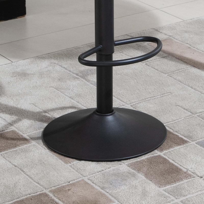 Adjustable Bar Stools,Swivel Bar Height Chairs Barstools Padded,Set Of 2